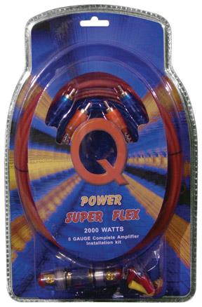Qpower 8 Gauge Amp Kit Super Flex 8GAMPKITSFLEX