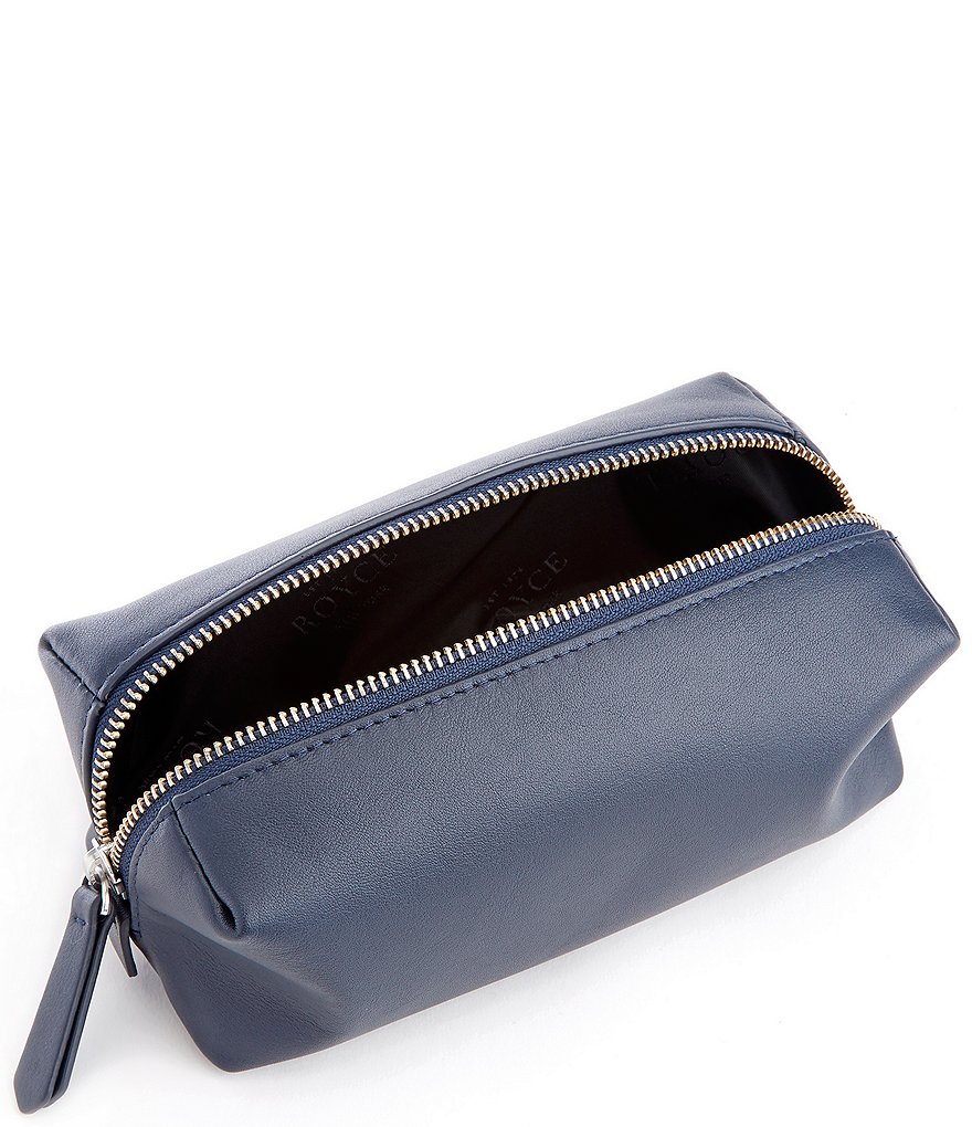ROYCE New York Leather Zippered Travel Utility Bag