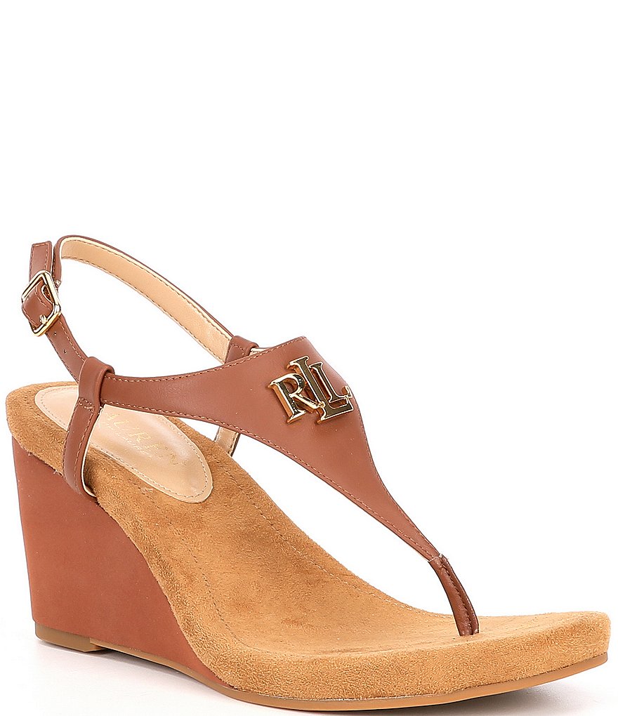 Lauren Ralph Lauren Jeannie Logo Wedges