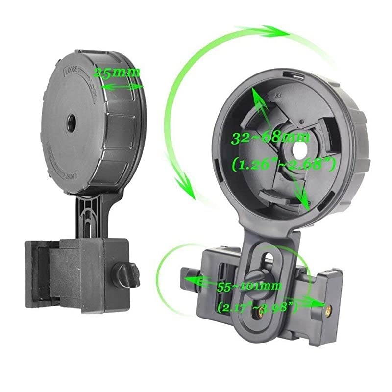 Cell Phone Spotting Scope Mount Big Type Photography Adapter Mount Work with Binoculars Monocular Spotting Scope Telescope for iPhone 6Plus Samsung HTC LG and More
