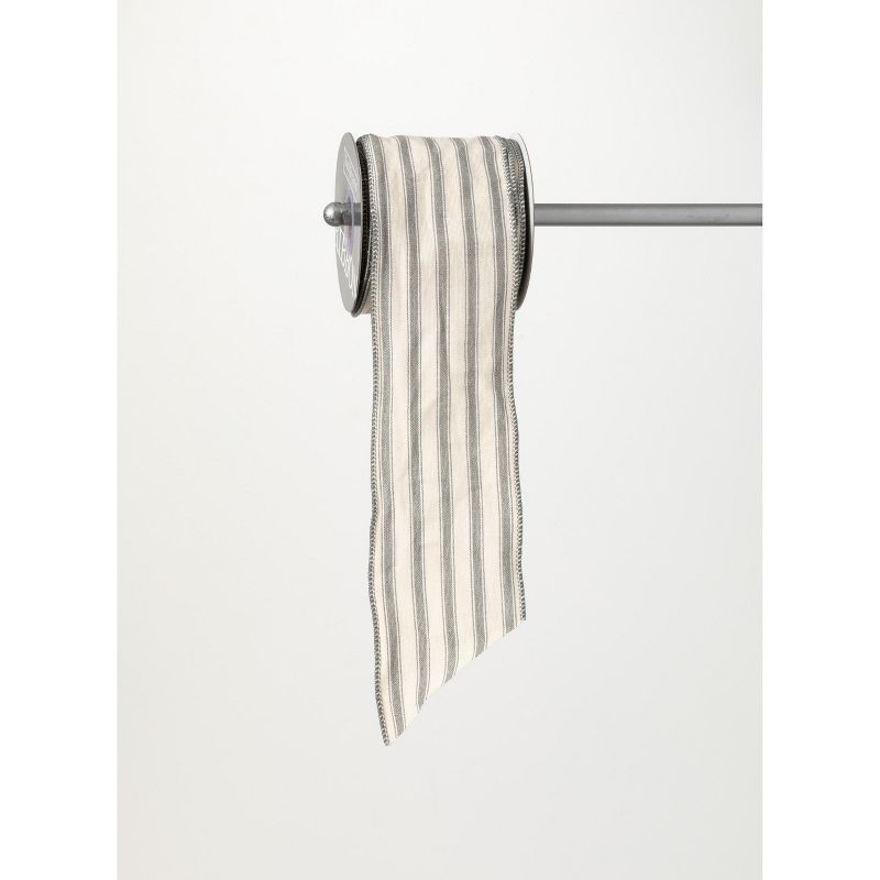 Kurt S. Adler Gold Elegant Fleur De Lis Wired Craft Ribbon 4.25" x 5 Yards