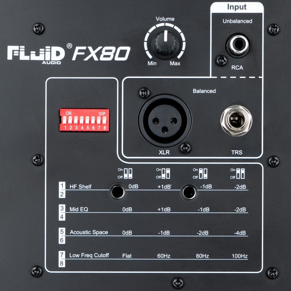 Fluid Audio FX80 8-Inch Coaxial Active Powered Recording Studio Monitor