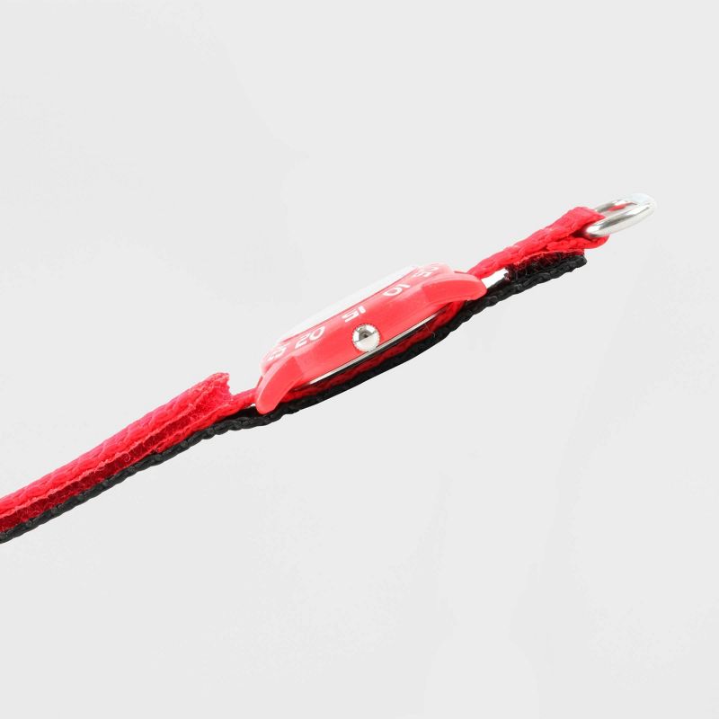 Toddler's Marvel Spider-Man Plastic Time Teacher Nylon Strap Watch - Red