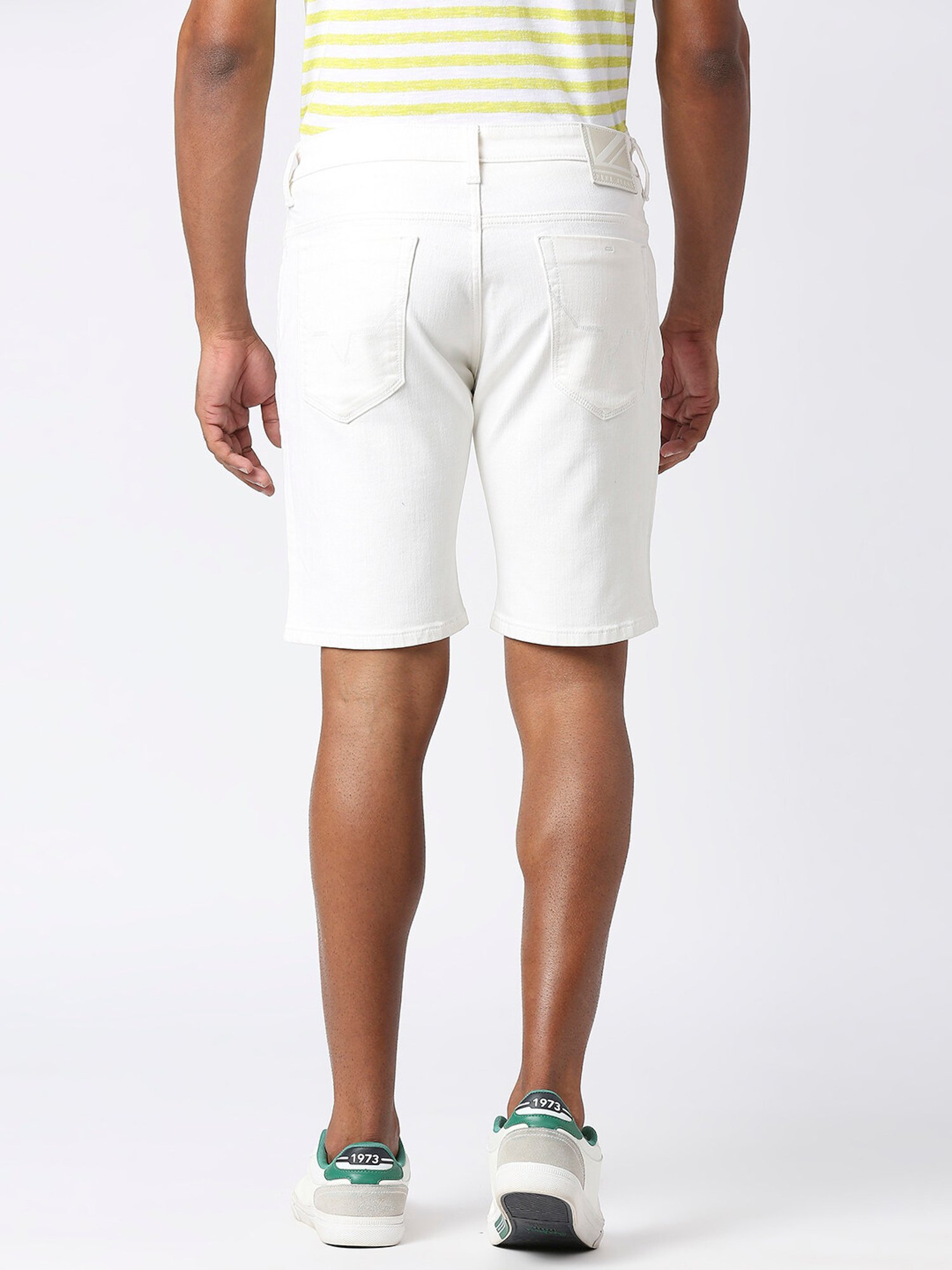 Pepe Jeans White Skinny Fit Denim Shorts