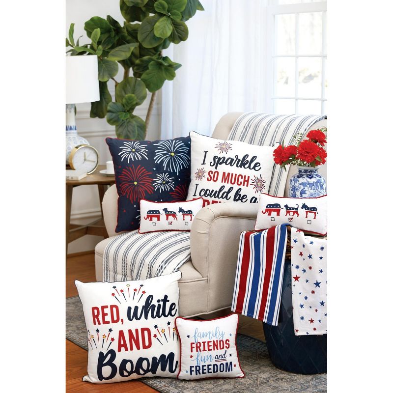 C&F Home Spark So Much LED July 4th Pillow