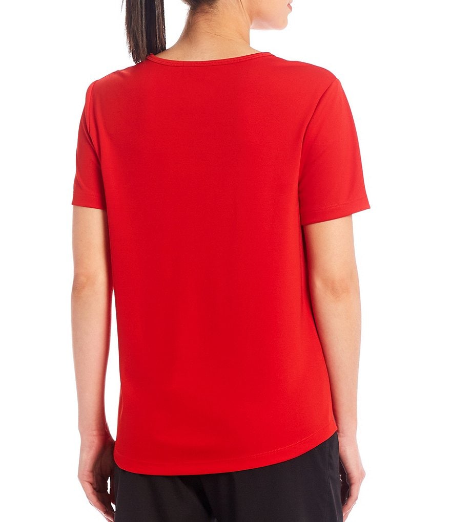 IBKUL Solid Long Sleeve Mock Neck Top