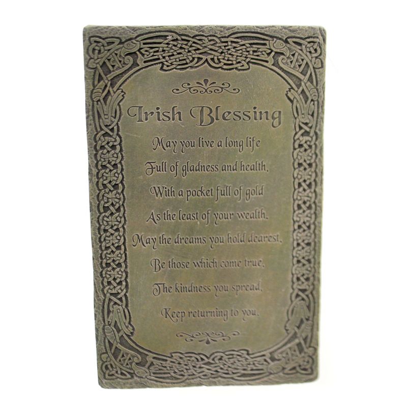 Home Decor 8.0" Irish Blessing Wall Plaque Long Life Dreams Kindness  -  Wall Sign Panels