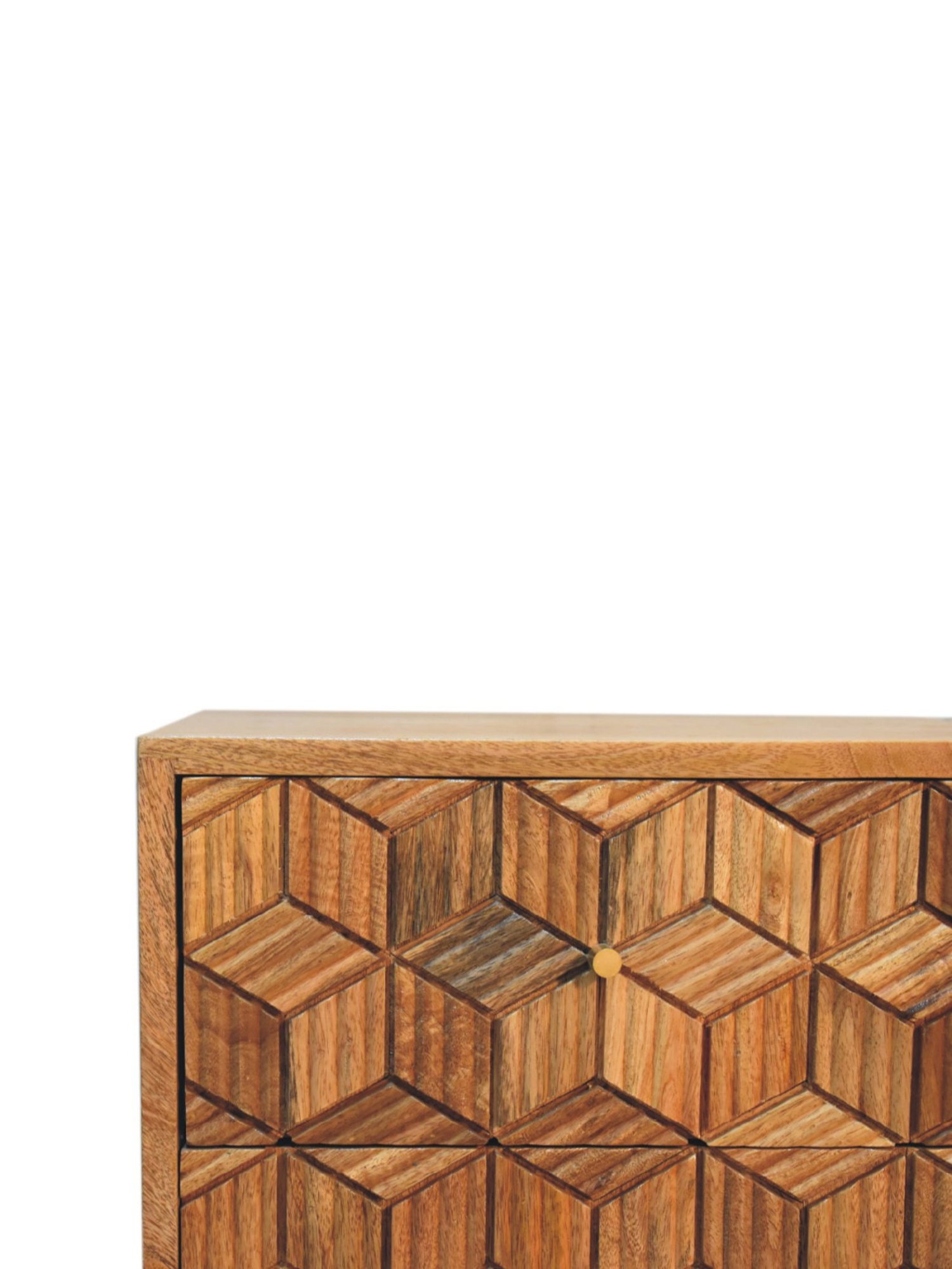 Sleepyhead Ally Teak Brown Sheesham Wood Bedside Table