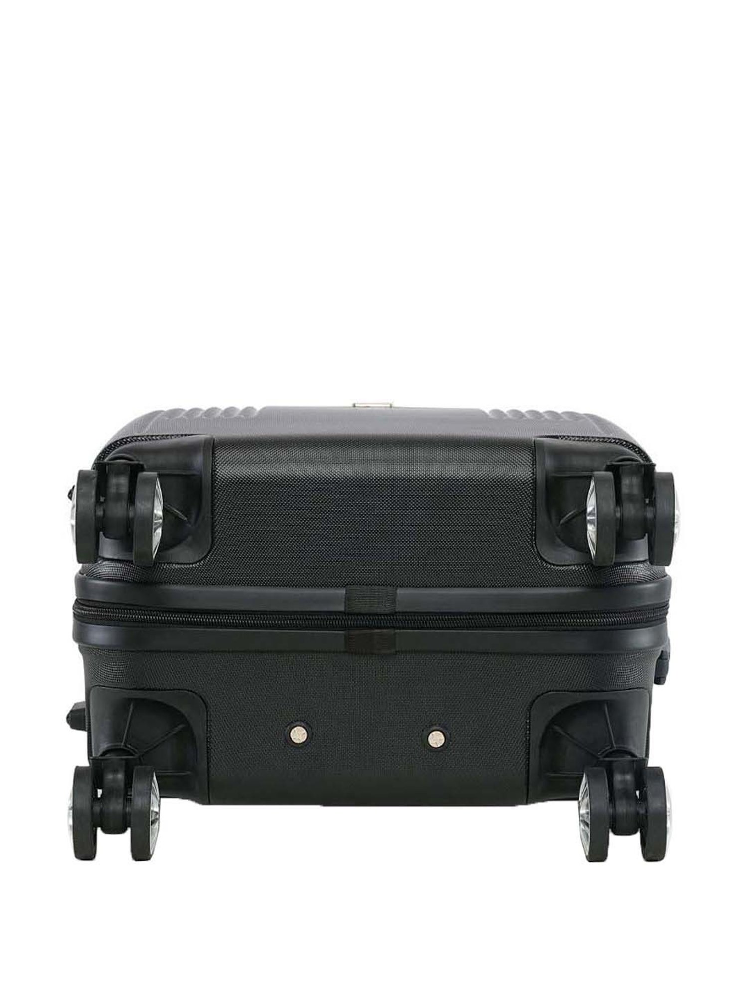 Swiss Brand Sion 2.0 Black Striped Hard Cabin Trolley Bag - 34 cm