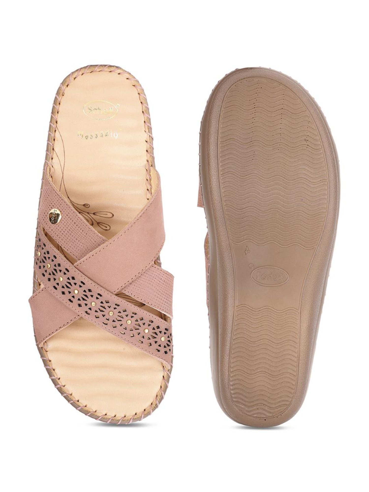 Scholl by Bata Women's Pink Slide Sandals