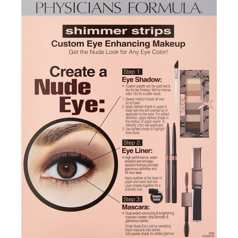 Physicians Formula Shimmer Strips Custom Eye Enhancing Kit - 4ct/0.26oz