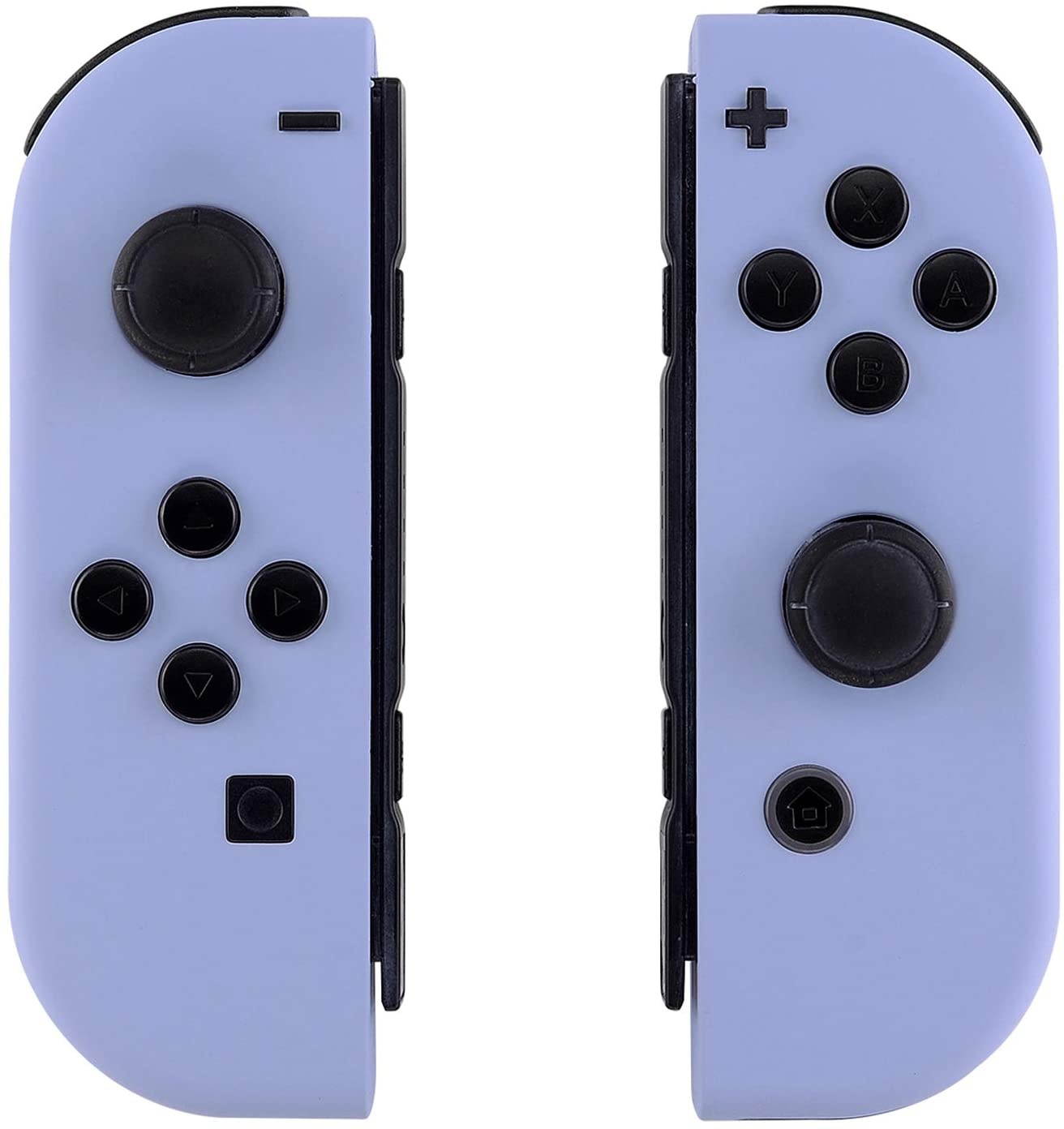 eXtremeRate Soft Touch Grip Light Violet Joycon Handheld Controller Housing with Full Set Buttons, DIY Replacement Shell Case for Nintendo Switch Joy-Con &ndash; Console Shell NOT Included