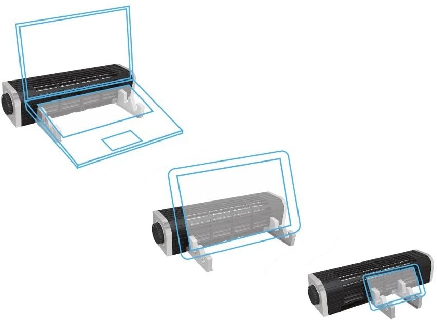 Vantec LapCool CrossFlow Fan for Laptop/Tablet/Smartphone/User with USB Bus Powered (VCF-100-BK)