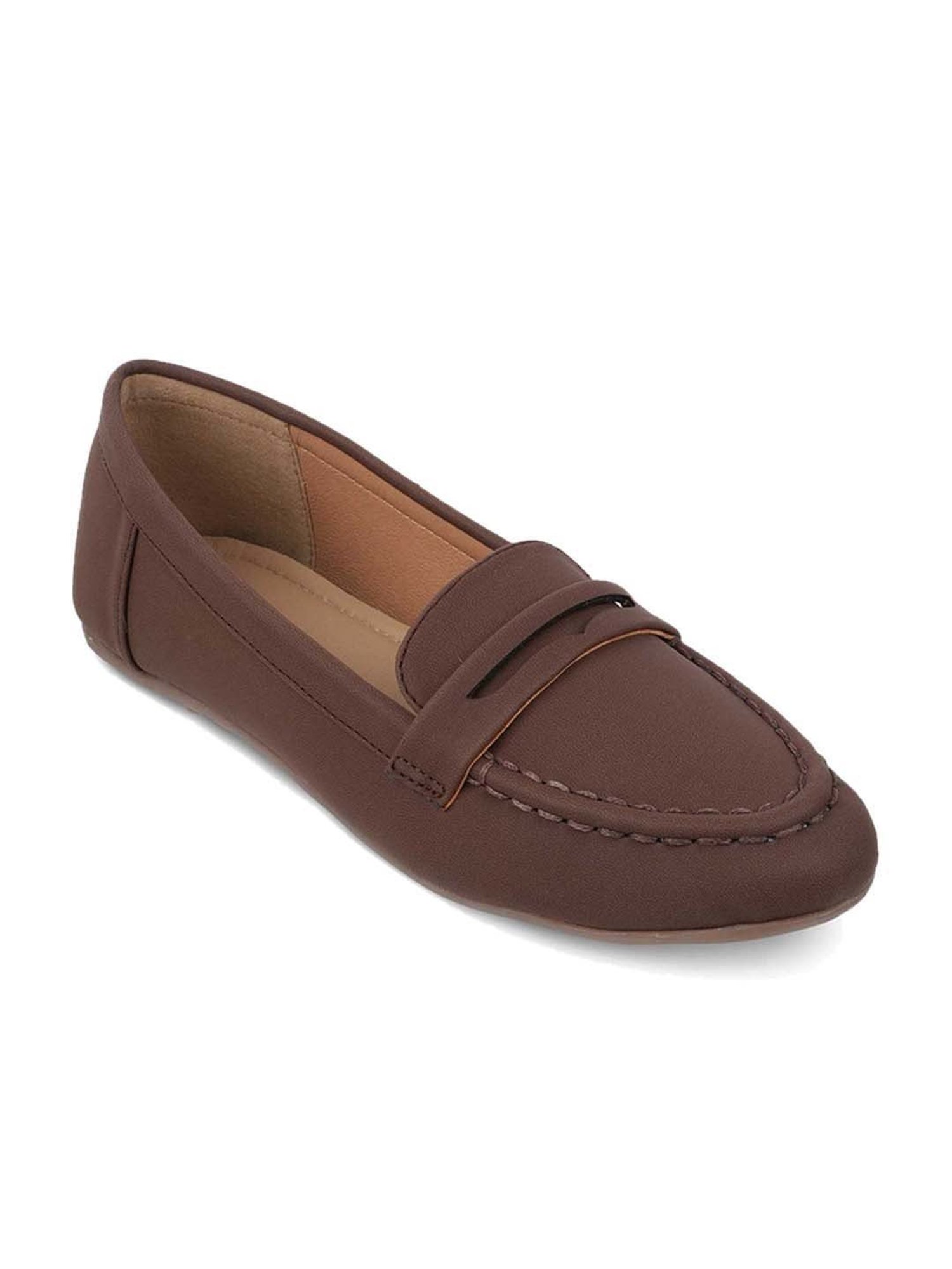 Tresmode Women's Brown Casual Loafers