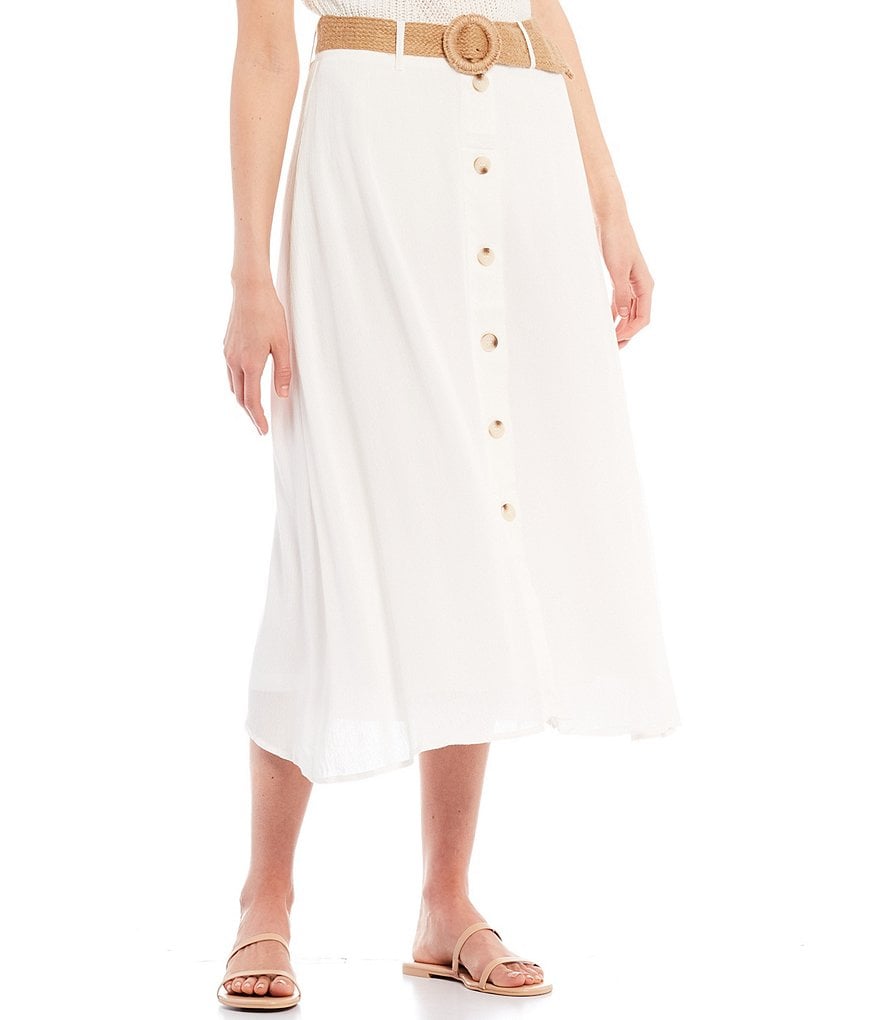 June & Hudson Frisco Denim Mini Skirt