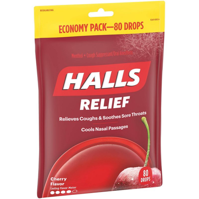 Halls Cough Drops - Cherry - 80ct