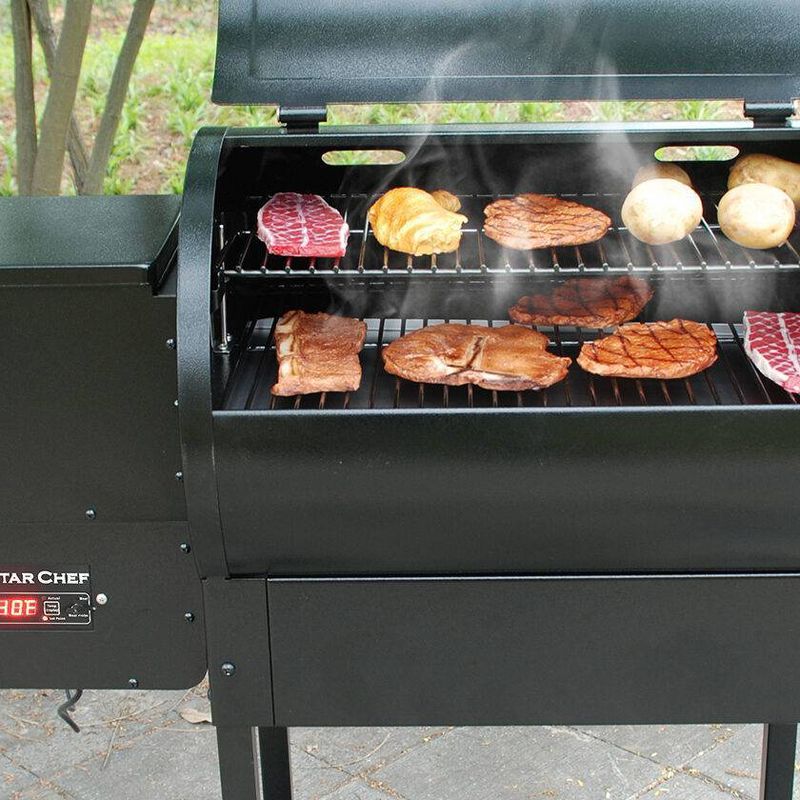 Lifesmart SCS-P1500B 1500 Wood Pellet Grill