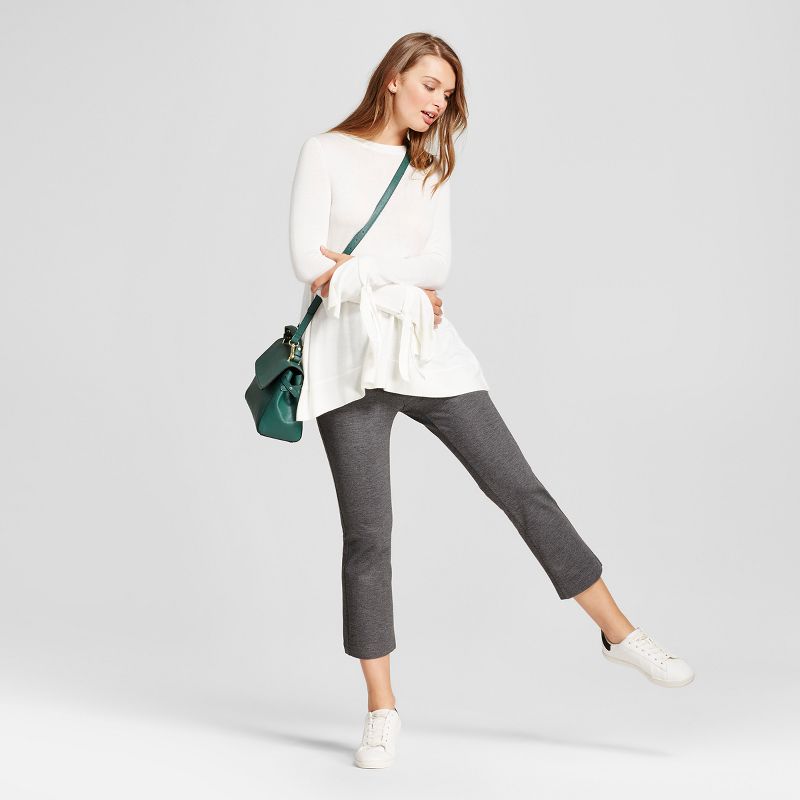 Eva Varro Animal Print Knit jersey Slim Leg Pants