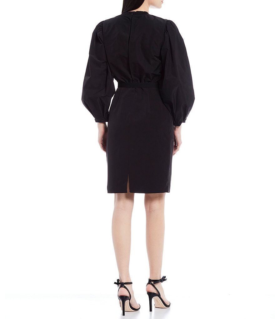 LDT Alecia Long Sleeve Puff Blouse Dress