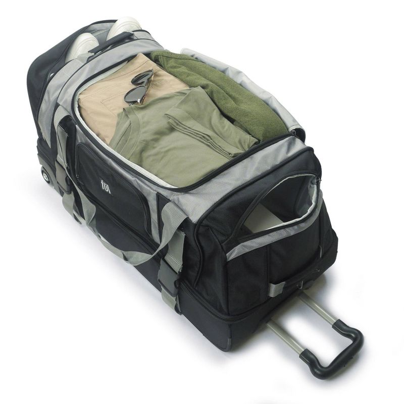 FUL Rig 30" Rolling Duffel Bag - Black
