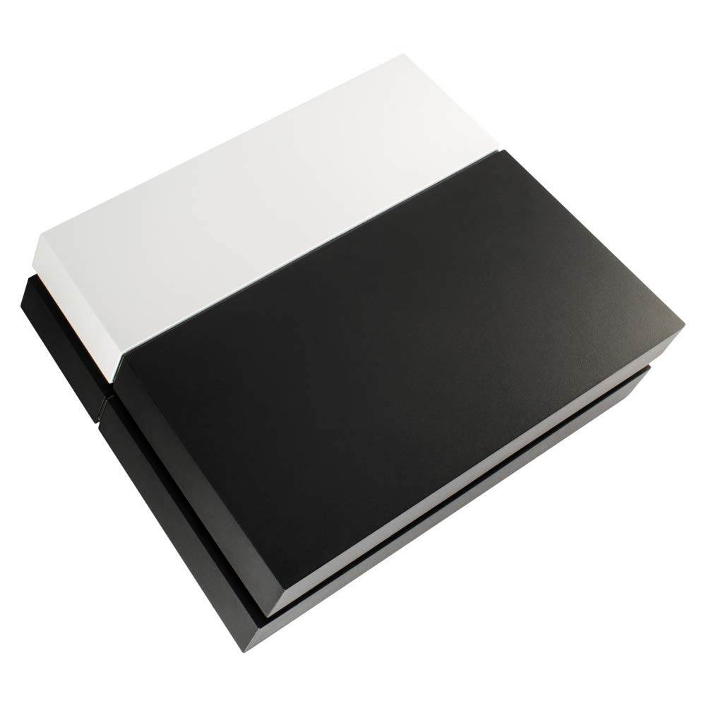 eXtremeRate Solid Matte White HDD Bay Hard Drive Cover Shell Case Replacement Faceplate for PS4 Console