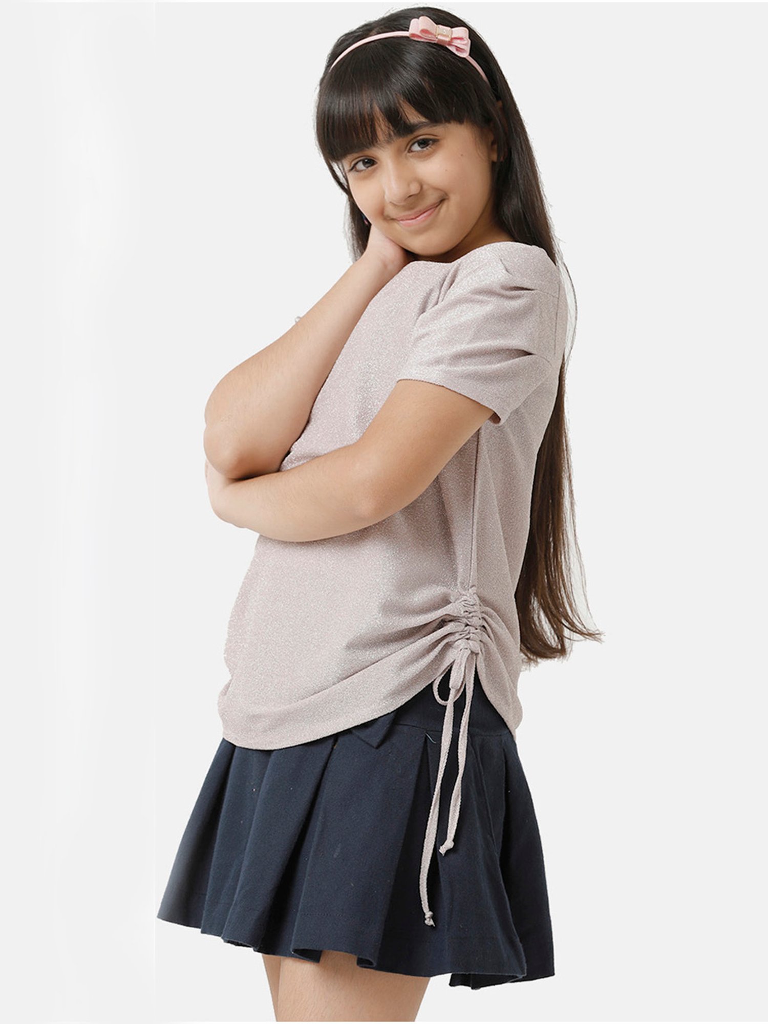 Tiny Girl Kids Pink Solid Top