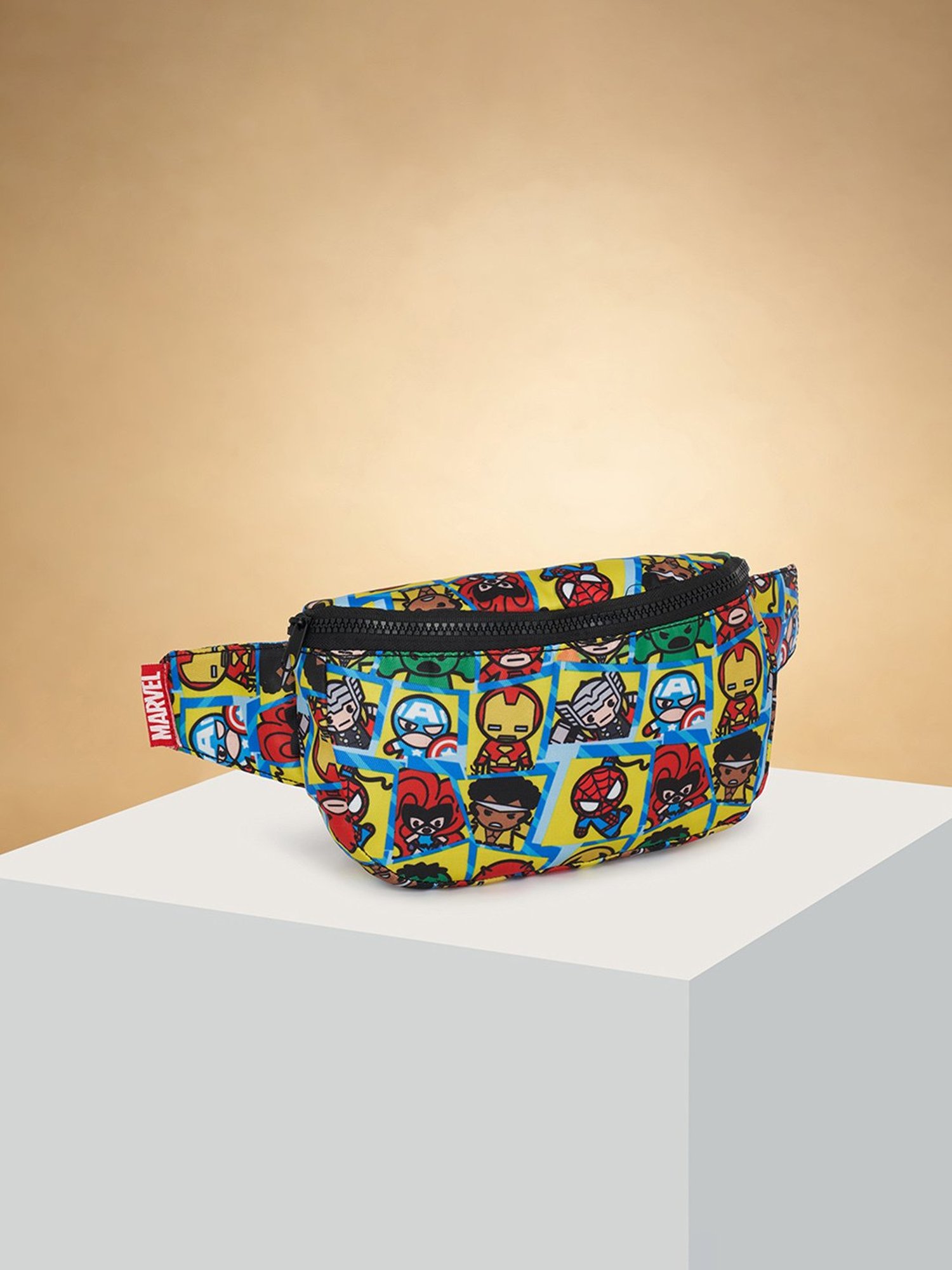 Pantaloons Junior Black Cartoons Medium Cross Body Bag