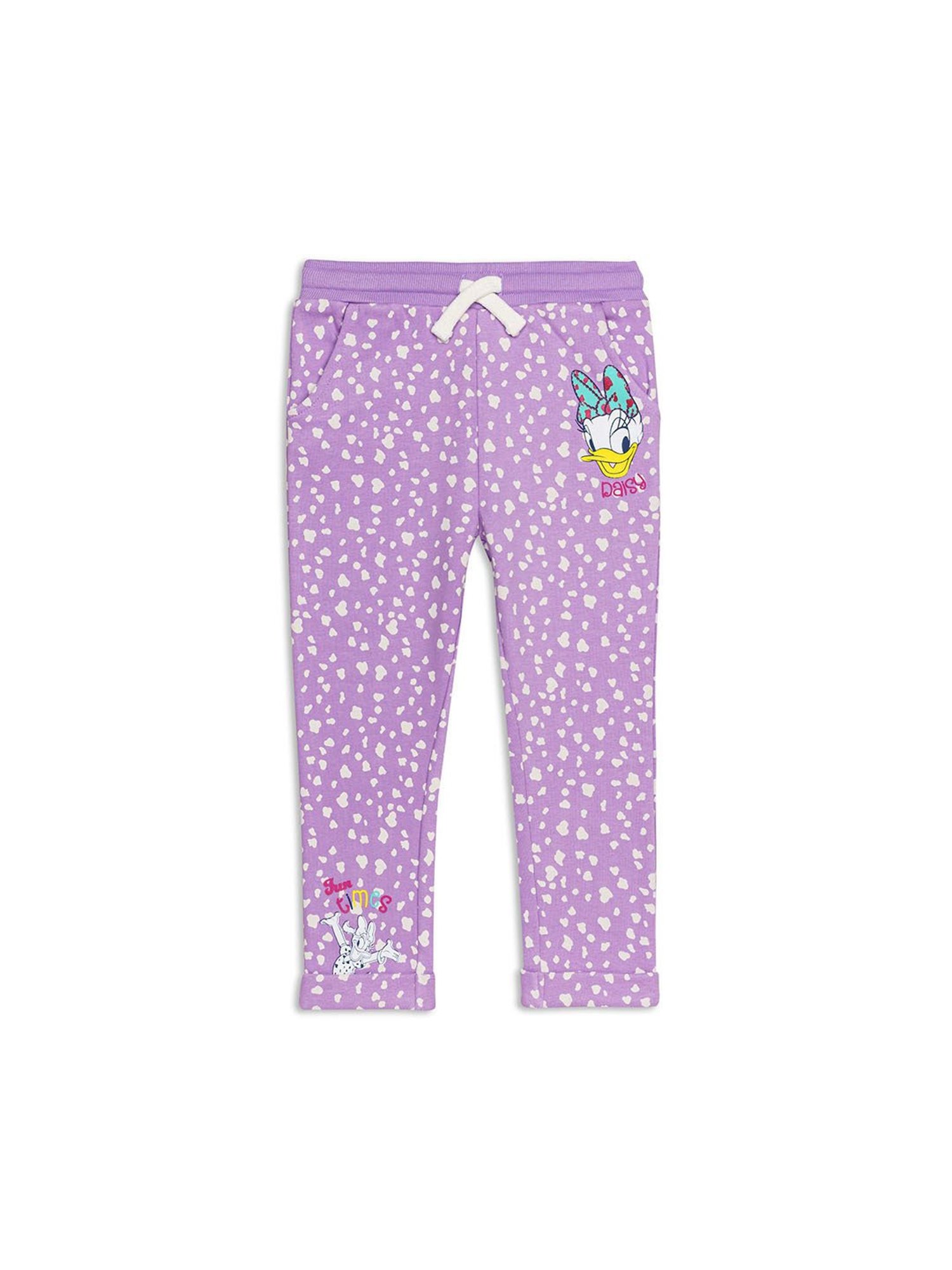 H by Hamleys Infants Girls Purple Printed Joggers