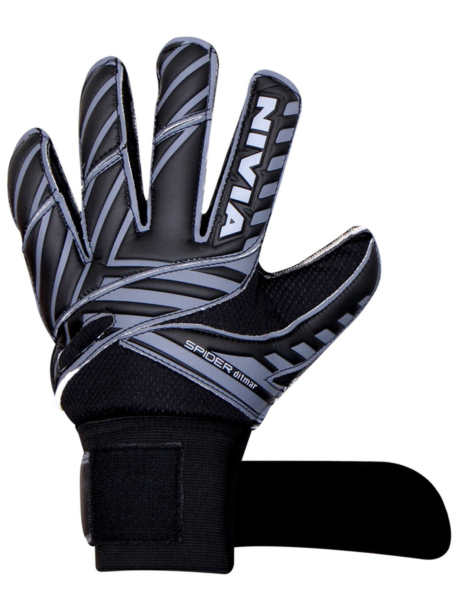 Nivia Ditmar Spider Goalkeeper Gloves (Black) Size - M