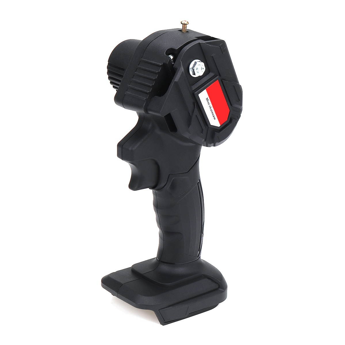 Cordless Electric Chain Saw Portable Rechargeable Woodworking Cutting Tool-Red/US Plug