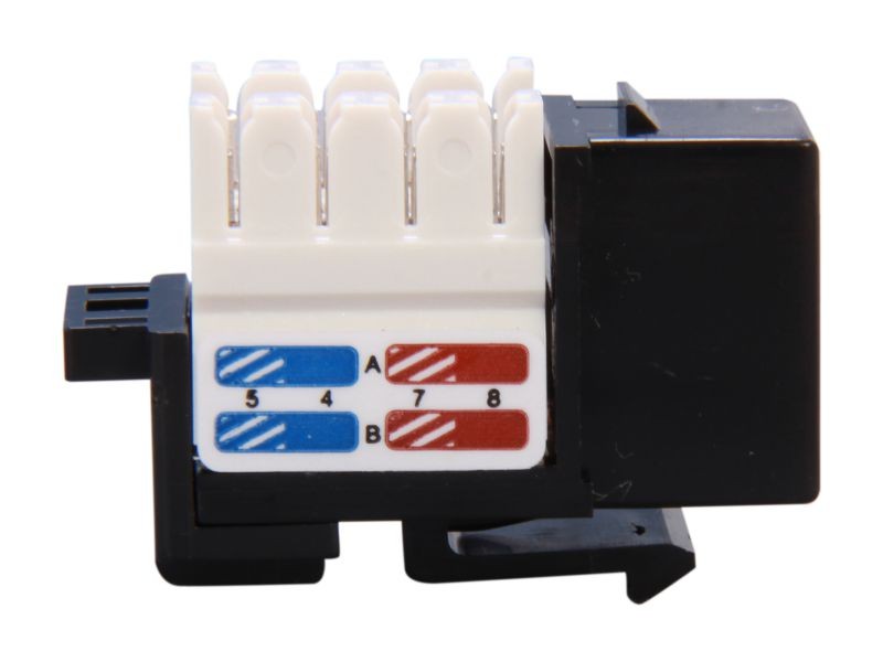 Micro Connectors CAT5 RJ45 Coupler F-F Straight