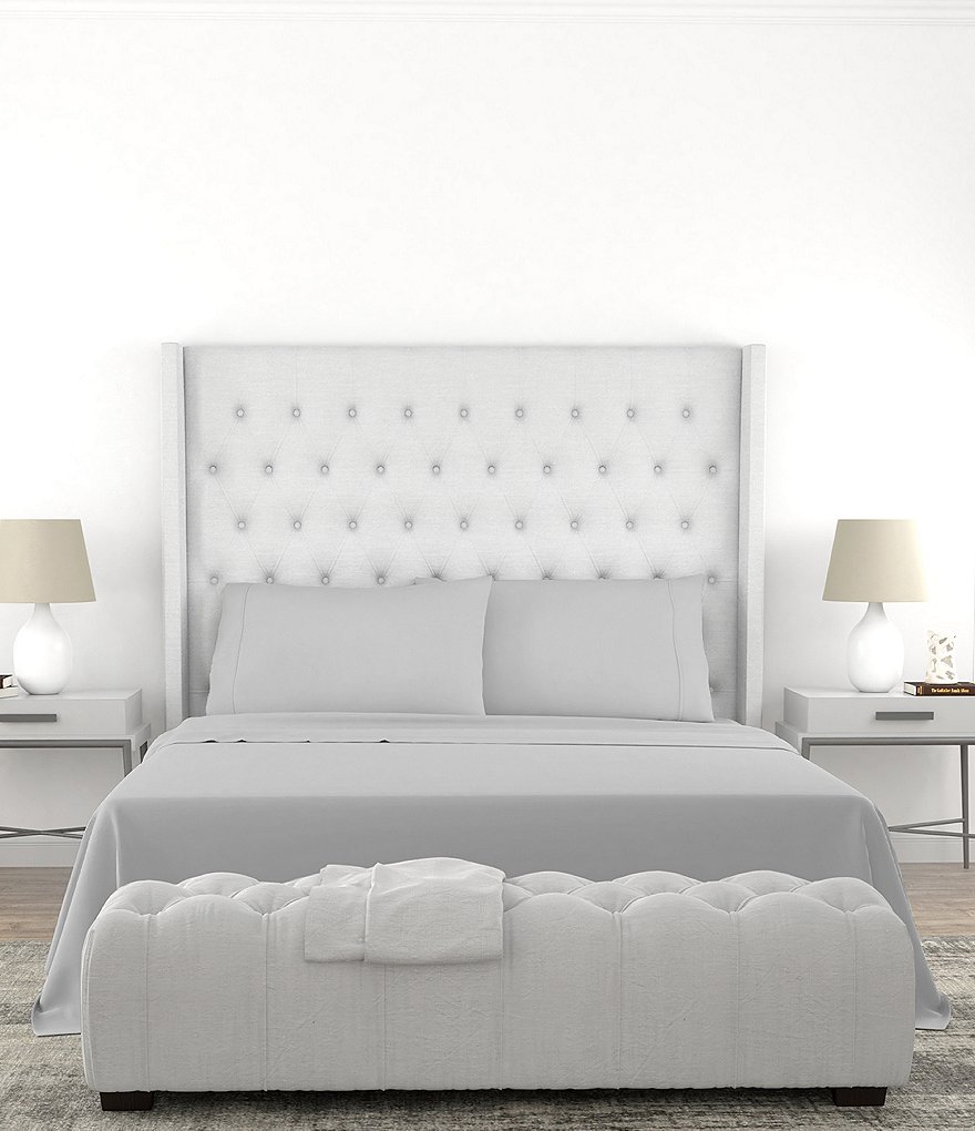 2 Pcs Standard 20"x26" Silk Satin Silky for Hair and Skin Pillowcase Black  - PiccoCasa