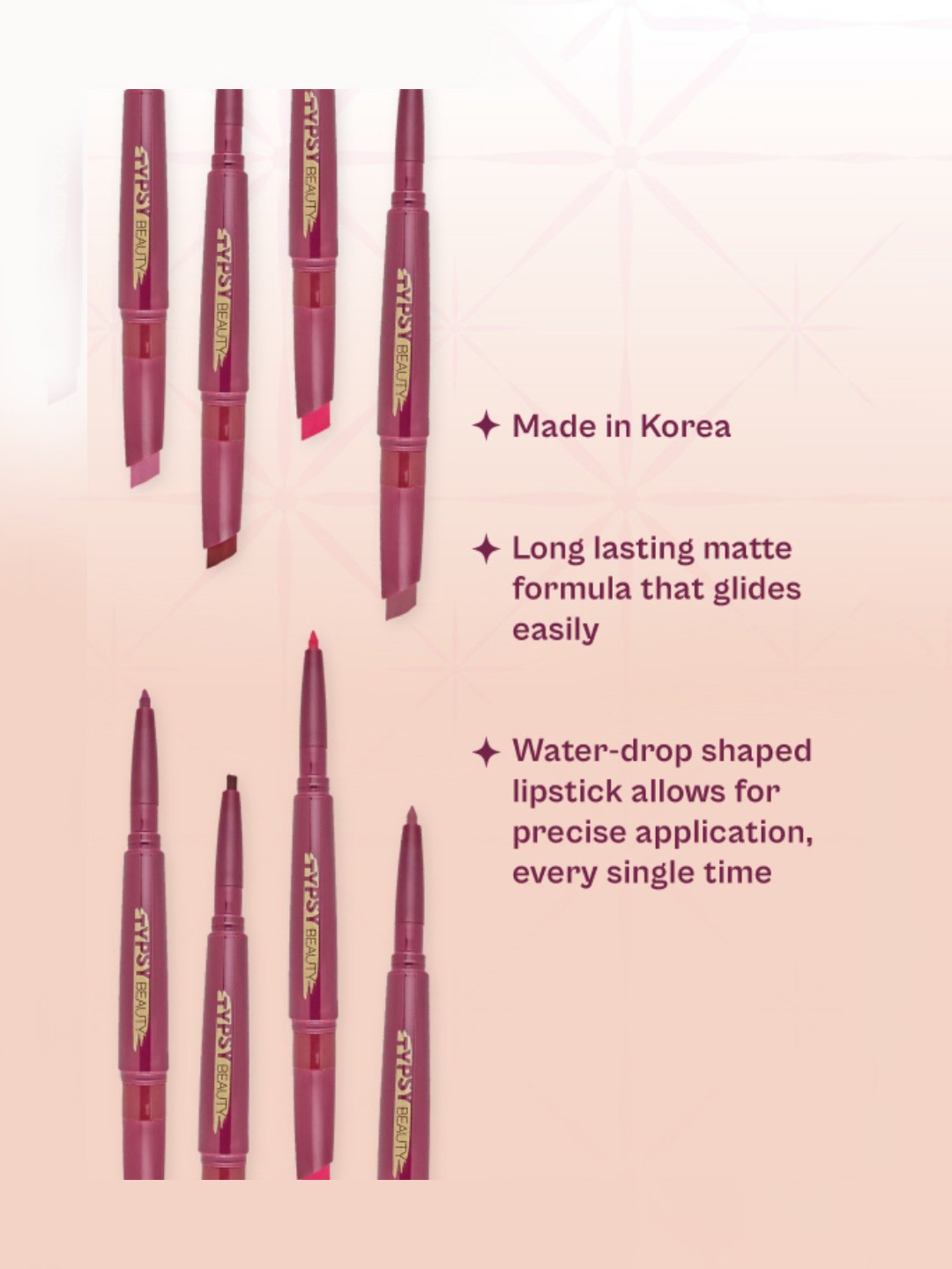 Typsy Beauty Twist & Pout Lipstick & Lip Liner Lips Don't Lie 01 - 0.91 gm