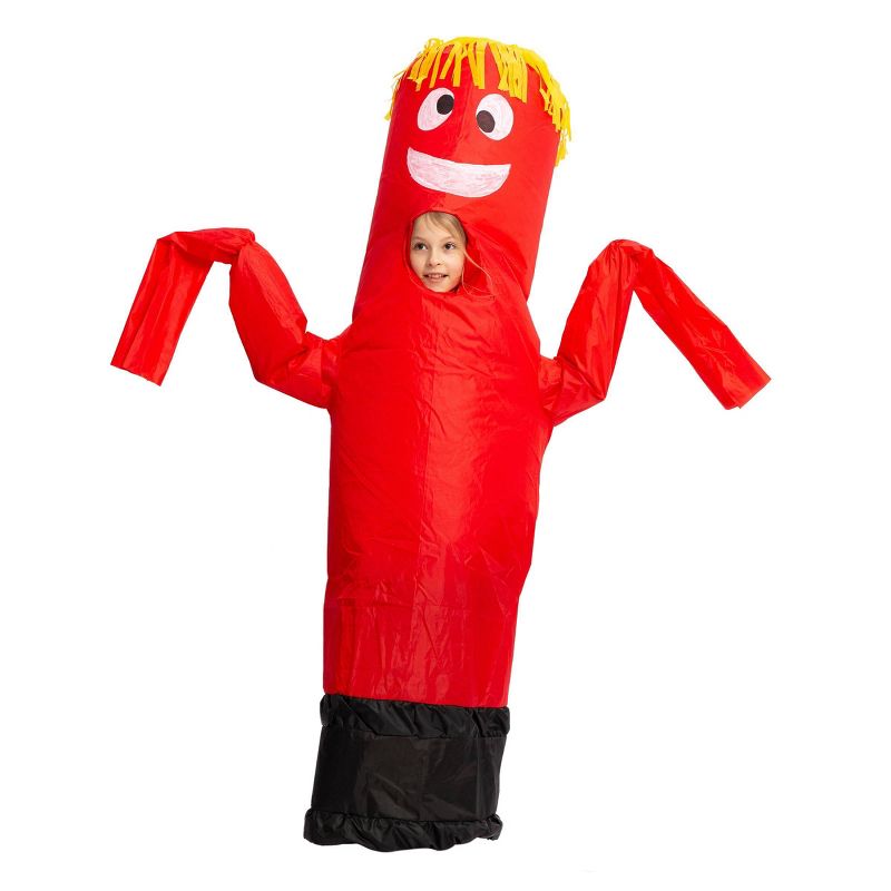Kids' Red Tube Dancer Inflatable Halloween Costume One Size