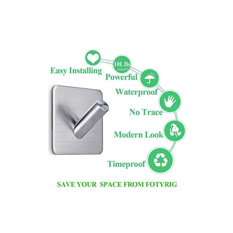 Towel Hooks Wall Hangers Hooks Stick on Hooks for Hanging Heavy Duty Towel Hanger Bathroom Home Kitchen Office -4 Packs