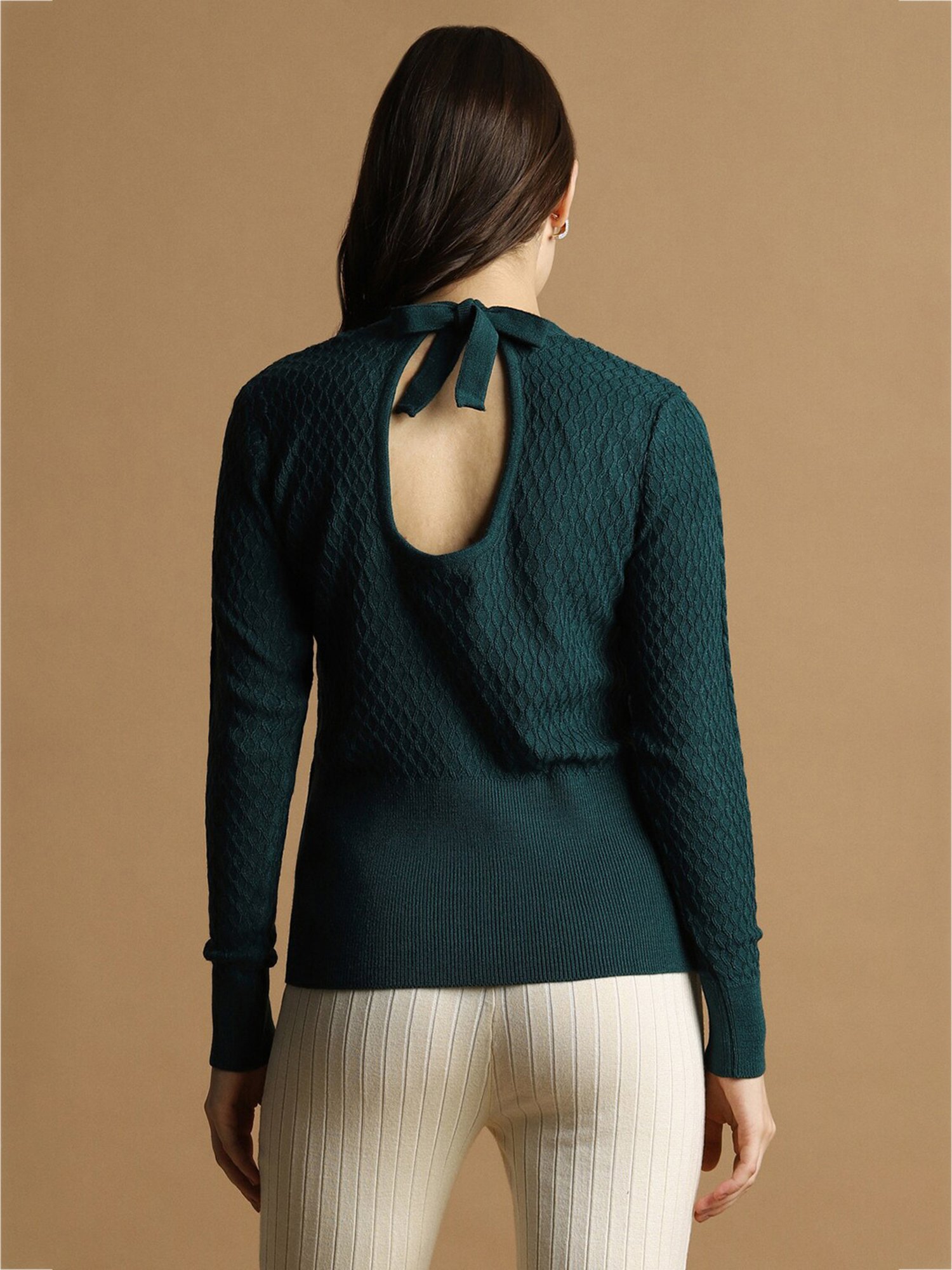 Allen Solly Green Regular Fit Top