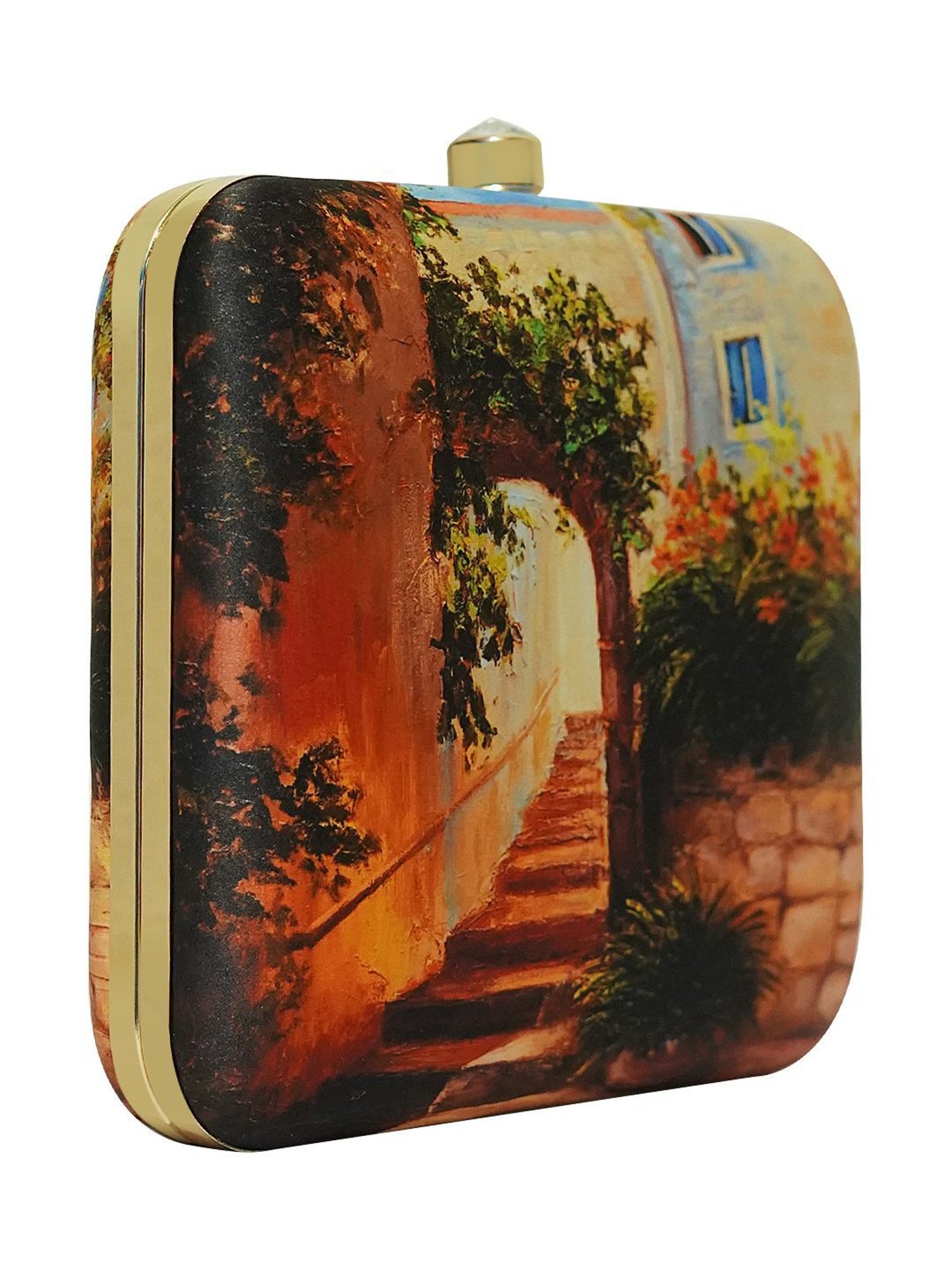 Horra Multicolor Embellished Clutch