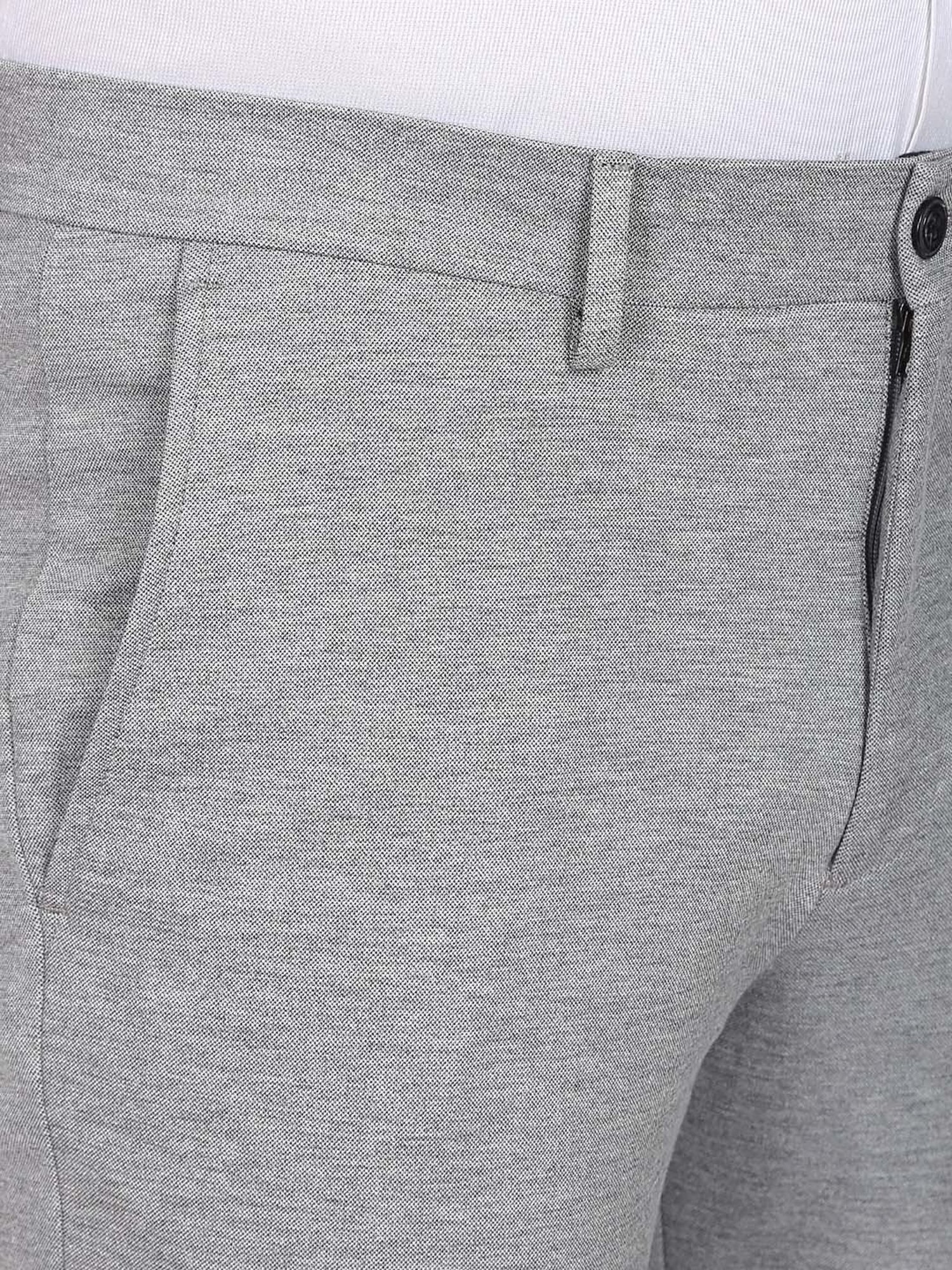 Arrow Navy Regular Fit Trousers