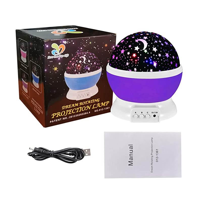 Projector Night Light for Kids Moon Night Lights ry Rotating Projection Lamp Party Favor Gifts for 312 Year Old Girls Boys Toys Age 312 Christmas Gifts Purple