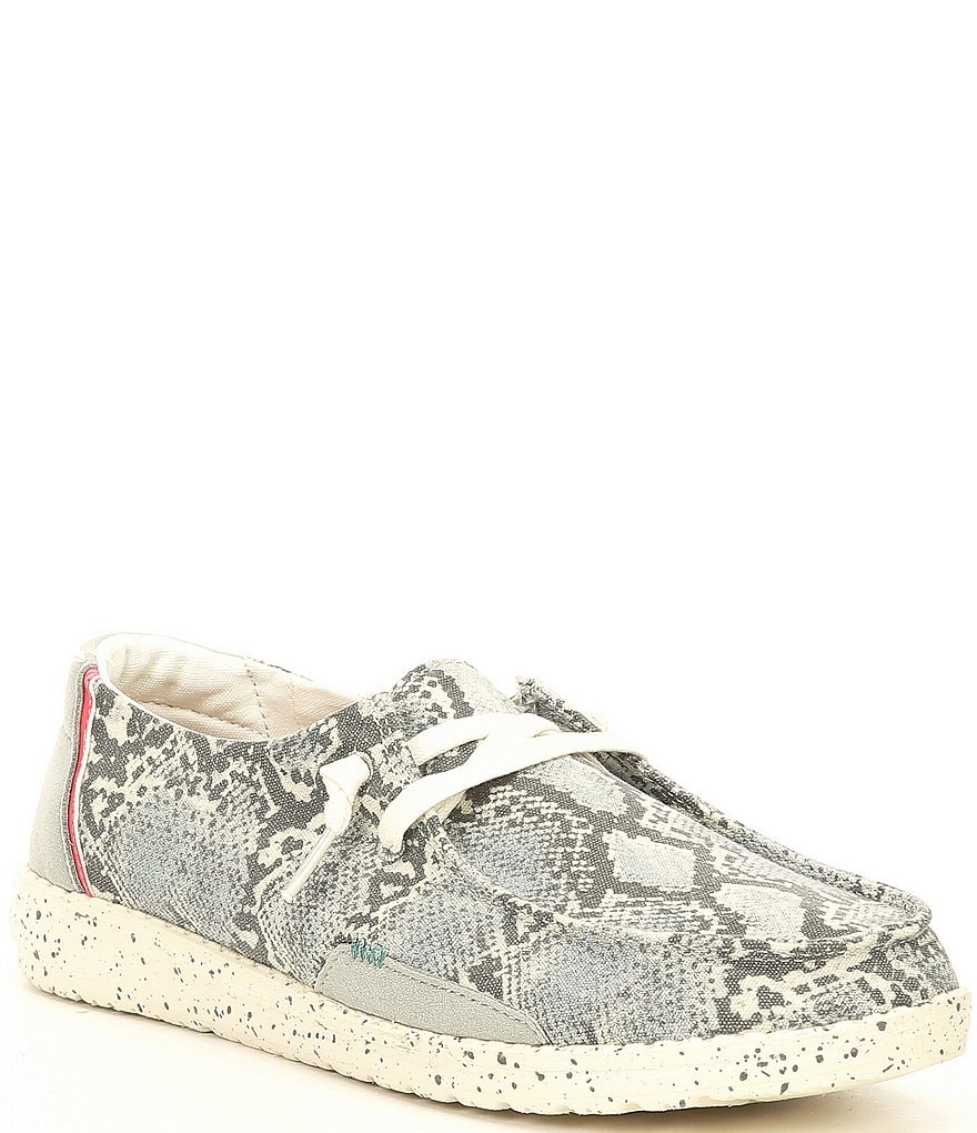 Hey Dude Women's Wendy Snake Print Washable Slip-Ons