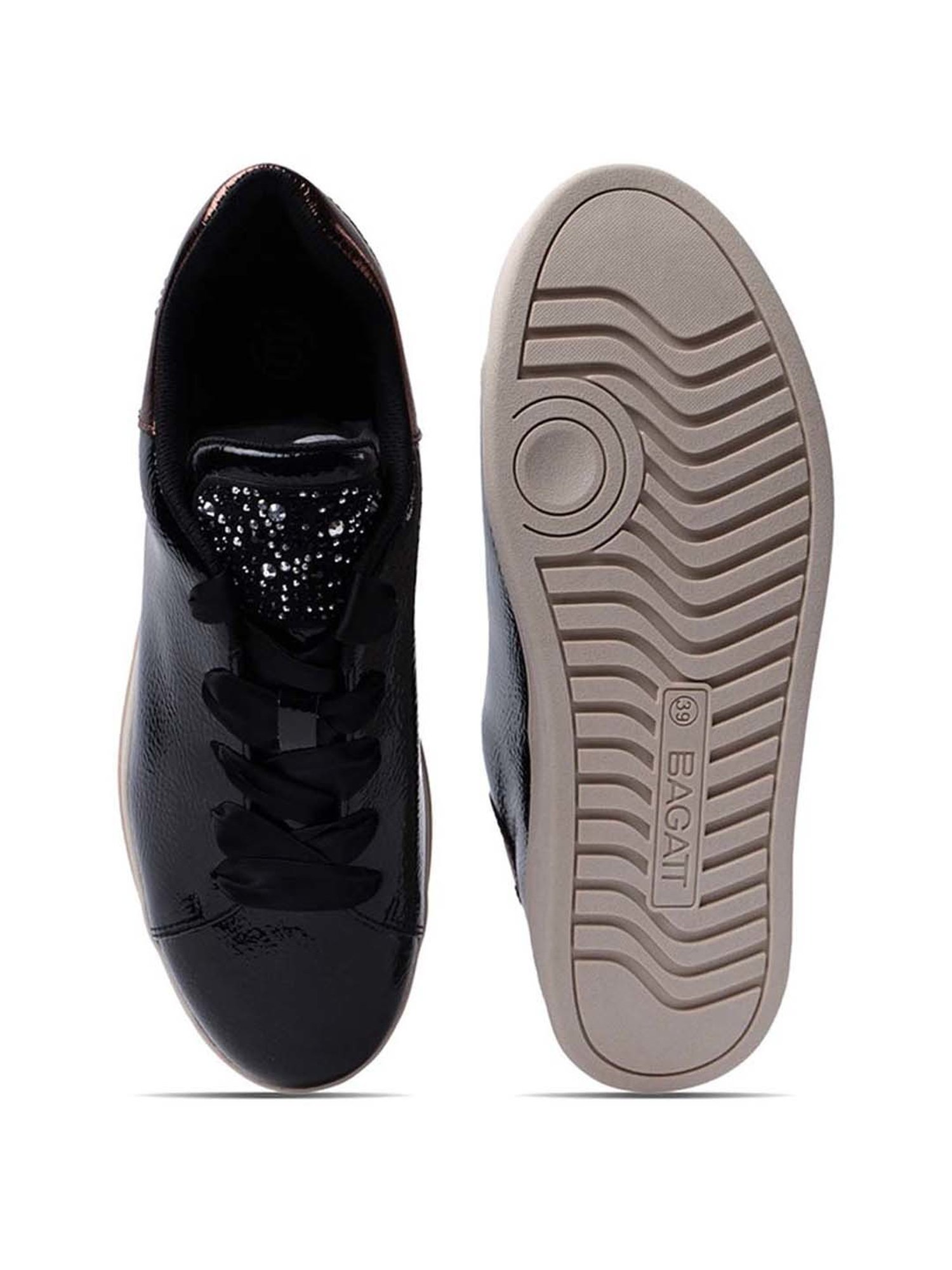 BAGATT Women's Piper Evo Black Casual Sneakers