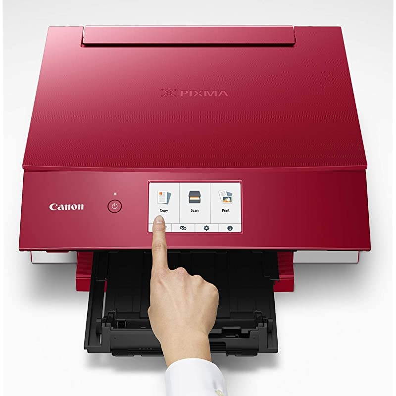 TS8320 All In One Wireless Color Printer Copier Scanner Home Inkjet Printerwith Mobile Printing Red Works with Alexa