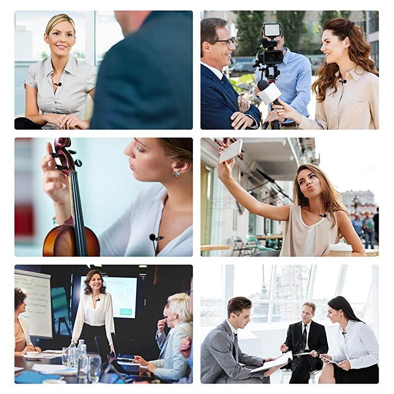 SLav 35mm Plug Lavalier Microphone Omnidirectional Condenser Mic for iPhone Android Smartphone Easy Clipon Recording Mic for Sony a6300 a6400 a6500 a6600 Canon Nikon YouTube Interview