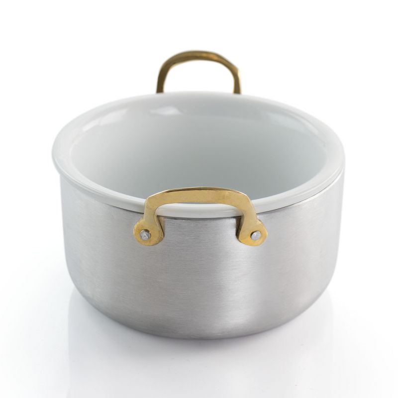 Meyer Corporation Anolon Nouvelle Copper Luxe Hard-Anodized Nonstick Casserole, 4-Quart, Onyx