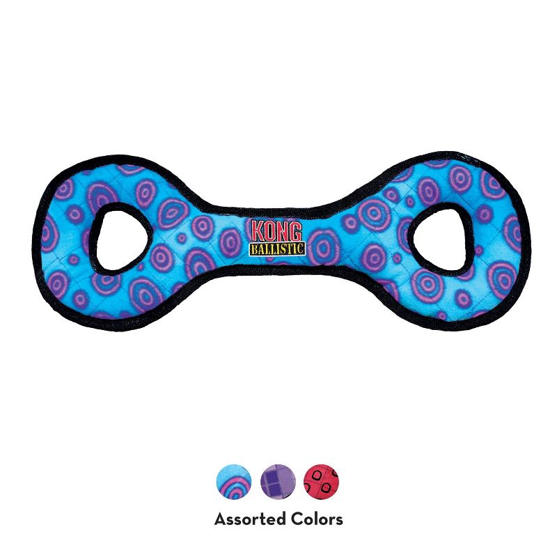 KONG Ballistic Tug Dog Toy - Colors May Vary - L