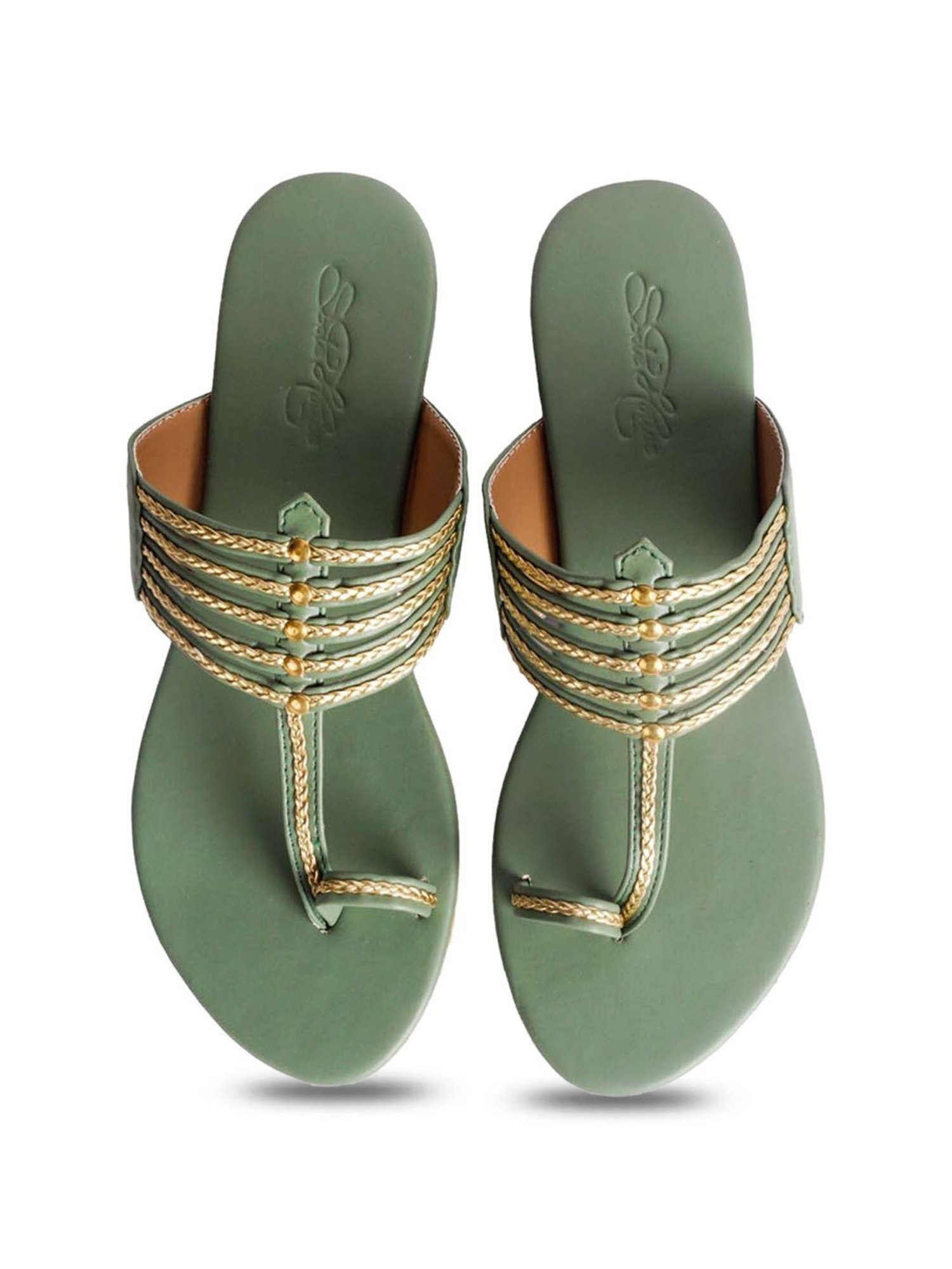 Sole House Women's Olive Toe Ring Sandals