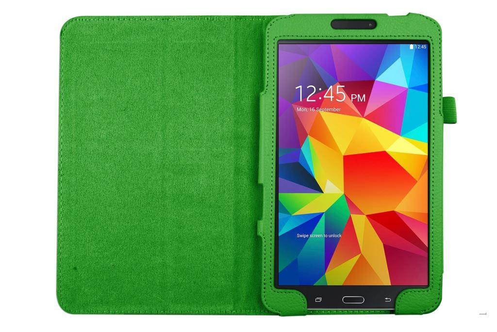 Hellfire Trading Magnetic PU Leather Case Cover for Samsung Galaxy Tab 4 8" T330 - Black