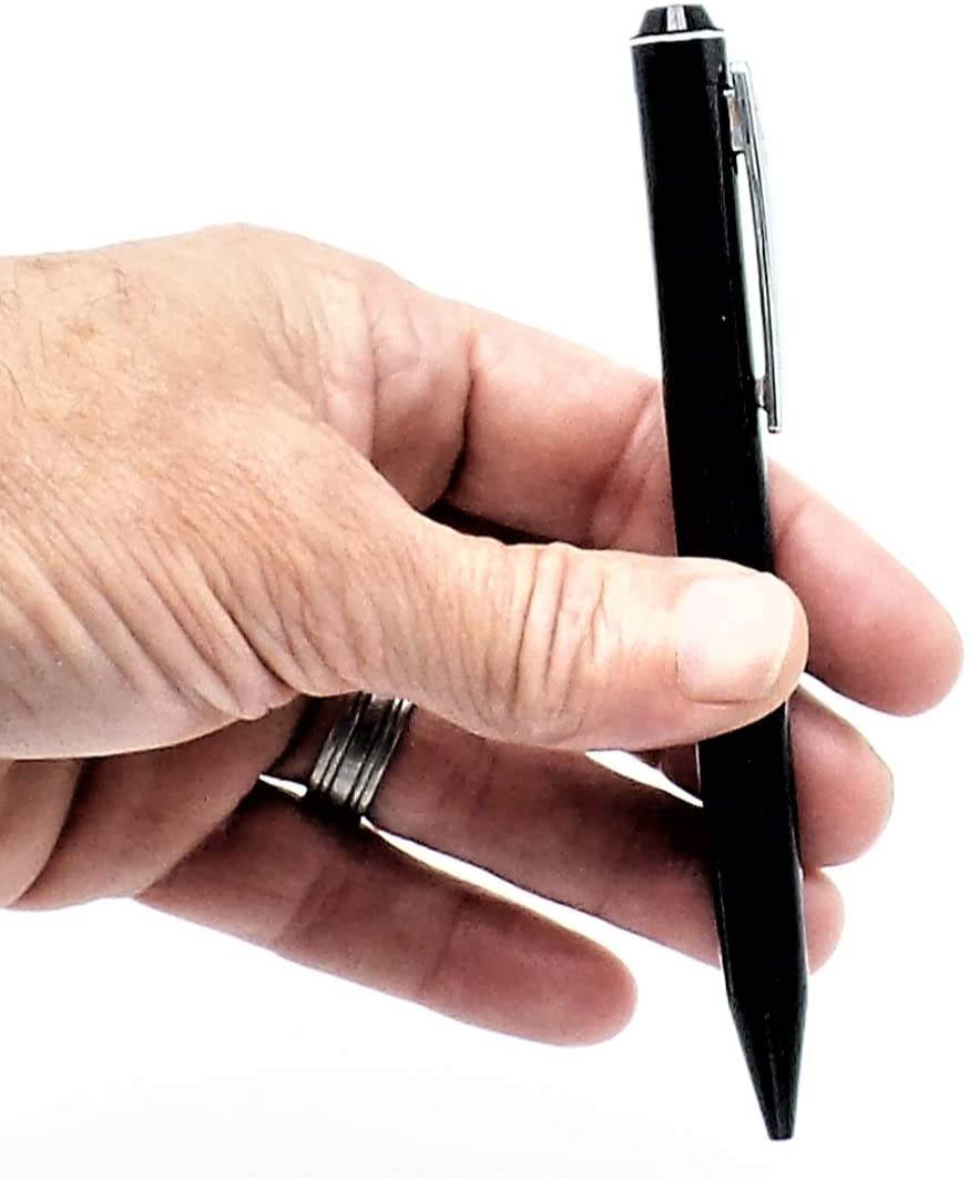 Slim Voice Activated Covert Digital Pen Audio Recorder | Long 20 Hour Battery Life | Date & Time Stamp | Mini Spy Recording Device | MP3 Playback on The Go } Easy to Use One Touch Recording