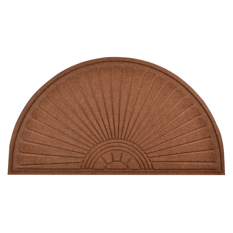 HomeTrax Guzzler Sunburst Doormat - Brown (36" x 70")