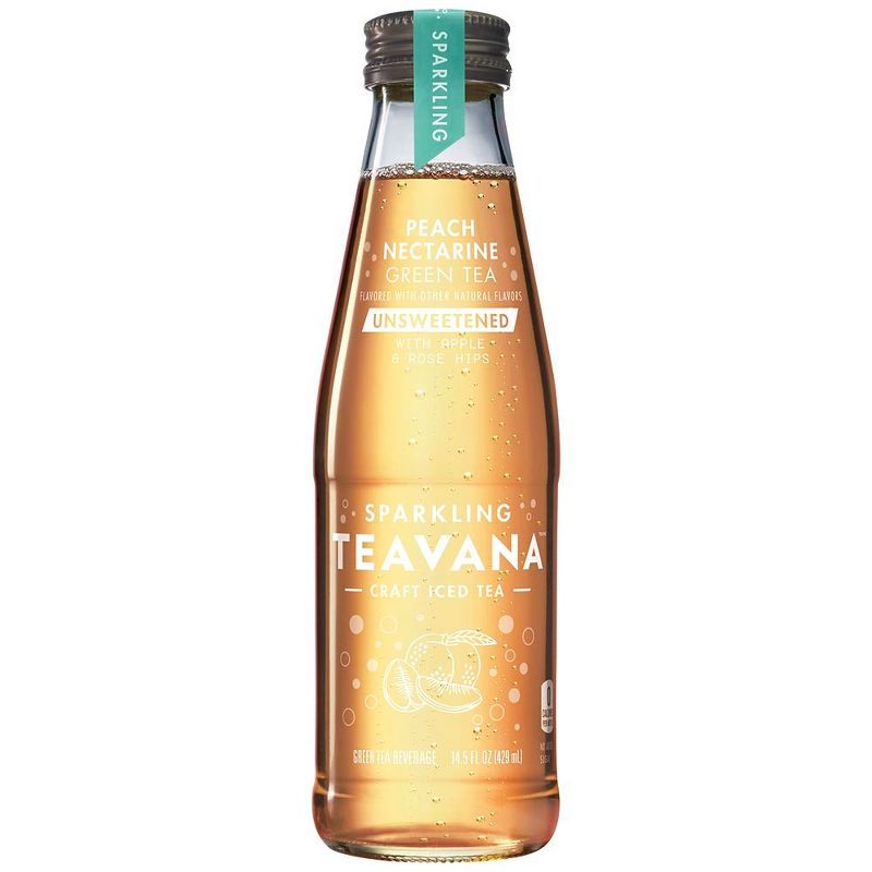 Teavana Sparkling Peach Nectarine Green Unsweetened Tea - 14.5 fl oz
